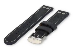 Flieger watch band 18mm navyblue leather