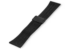 Retro Stahl Uhrenarband - 22mm - schwarz