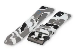 Quick-Fit strap Garmin Fenix 7 - military-print - white