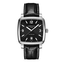 Certina Band C0255101605700A 21/18mm schwarzes Leder