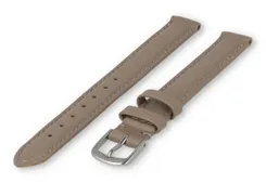 XL watch strap smooth leather - 12mm - taupe