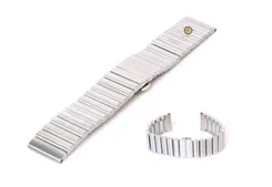 Uhrenarmband 20mm Stahl Silber matt
