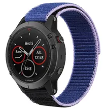 Garmin Fenix 7 strap with hook and loop - purple/blue