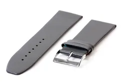 Seamless watch band 30mm calf leather - grey