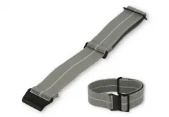 Elastic watch strap 22mm nylon grey - white