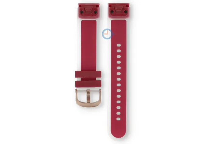 20mm bandje siliconen QuickFit - burgundy