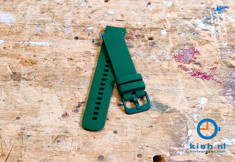 Watchstrap 20mm silicone darkgreen