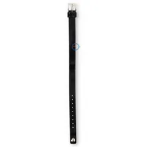 Universal 10mm black leather watch strap - Agnis B
