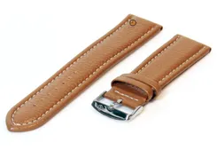 Watchstrap 22mm leather havana brown