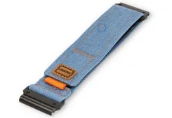 Light-blue denim Garmin Fenix X wrist strap - 26mm - hook-and-loop