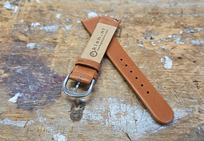 Universeel bandje Danish Design - 20mm - cognacbruin