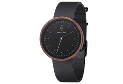 Kerbholz Uhrenarmband Heinrich Black But Colourful Walnut