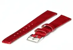Watchstrap 14mm red high gloss