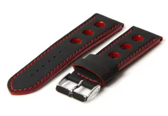 Watchband 20mm racing black/red