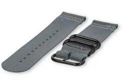 Two-piece nylon band - grey - 26mm