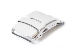 Folding clasp 16mm matt silver