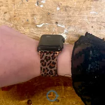 Apple bandje panter donker pols