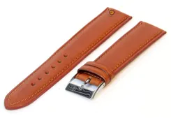 Horlogeband 20mm lichtbruin leer XXL