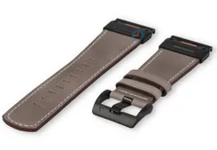 Garmin Fenix 6X strap - grey leather