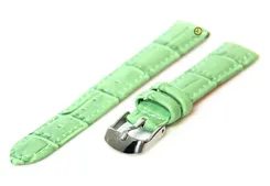 Watchstrap 14mm green leather
