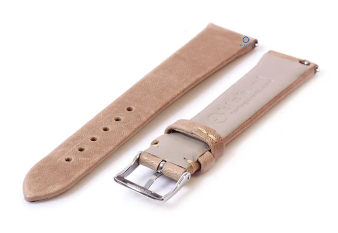 Watchstrap 16mm sand color leather