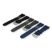 Horlogeband met duiktabel 24mm grijs kunststof