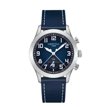 Certina Band C0246171604200A 22/20mm blau Leder