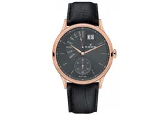 Edox Les Vauberts 40101 Uhrenarmband Braun Leder
