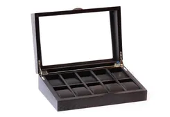 Holz Armbanduhrenbox für 10 Uhren-Eiche Matt