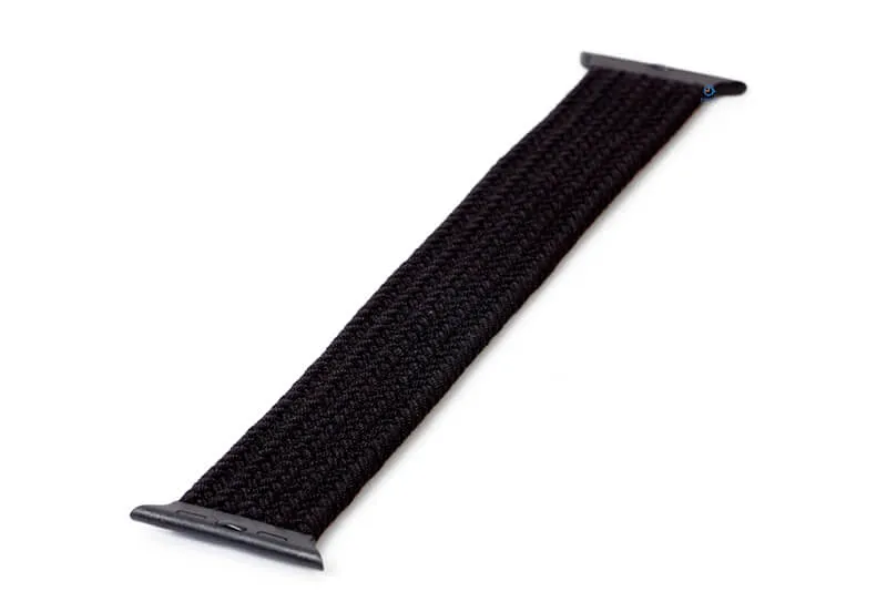 Apple geflochtenes solo Loop schwarz - 44/45/46/49mm (NO.10)