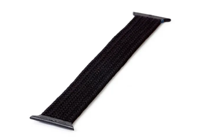 Apple geflochtenes solo Loop schwarz - 44/45/46/49mm (NO.10)