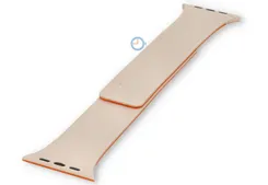Bicolor Apple strap - beige/orange pebble - 41mm