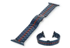 Apple watch 41mm band steel - blue/red
