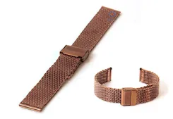 Watchstrap 22mm mesh bronze