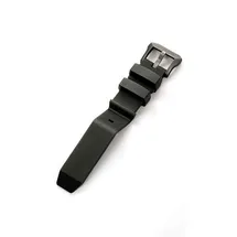 Silicone Extension Strap 20mm for Dive Watches - Black