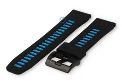 Garmin Descent G1 strap - black/lightblue