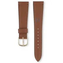 Universal 20mm brown leather watch strap - Seiko