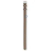 One-piece leren horlogeband - 10mm - taupe