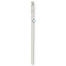 One-piece leather strap - 8mm - white