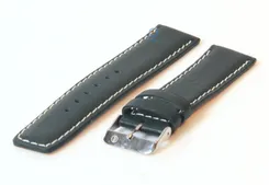 Watchstrap 24mm green leather