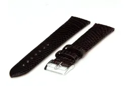 Watchstrap 20mm dark brown leather