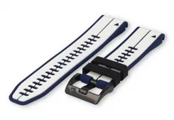 Garmin Fenix 7 watch band rubber - blue/White
