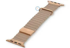 Leder Band mit Magnet für Apple Watch 41mm - nude