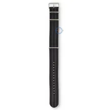 Universal 24mm black nato strap - 3 steel lugs