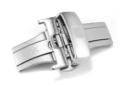 Stainless Steel Butterfly Clasp with Pushers - 18mm for Tissot Watch Straps