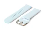 Horlogeband 20mm siliconen pastel blauw