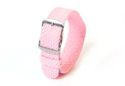 Perlon watch band 20mm pink