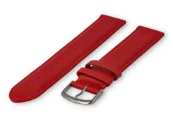 XL watch strap smooth leather - 20mm - dark red
