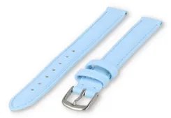 XL watch strap smooth leather - 12mm - ice blue