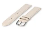 XL horlogeband glad leer - 22mm - zand